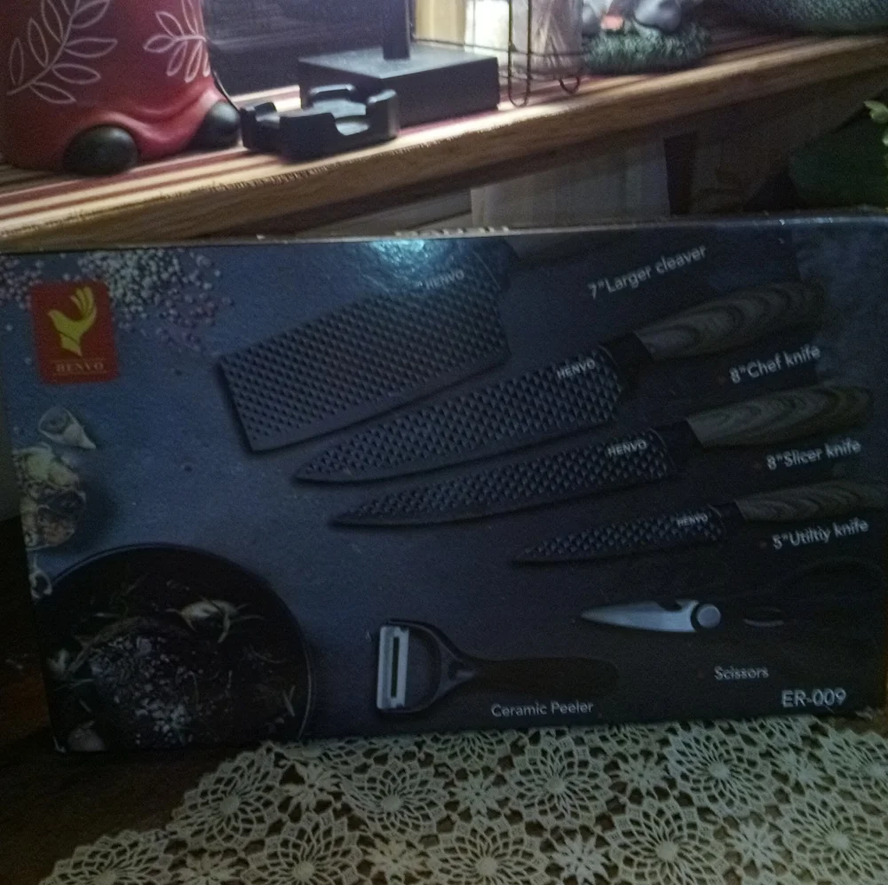 🆕6 PC KITCHEN KNIFE SET, CHEF'S SPECIAL,STAINLESS STEEL CUTLERY COLLECTION